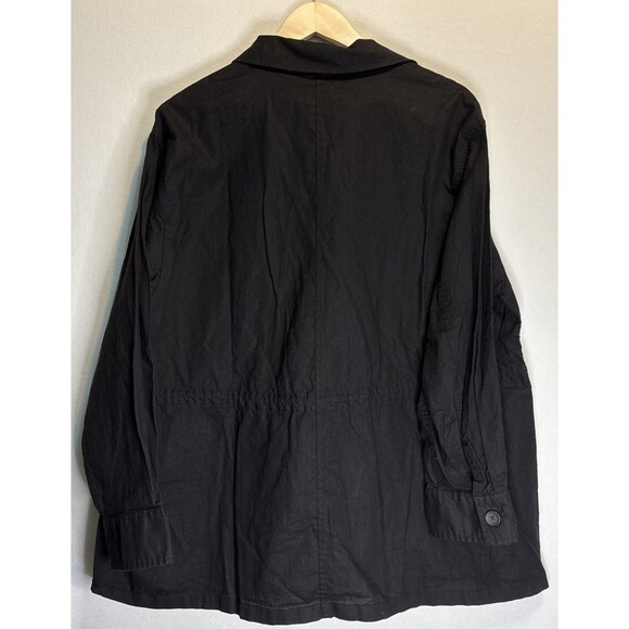 Uniqlo Womens Black Linen Cotton Utility Resort Light Jacket Size XL - Picture 4 of 6